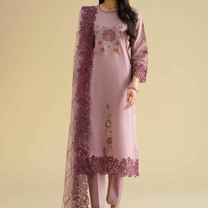 3 Piece - Embroidered Suit - KFE26-86 - XS