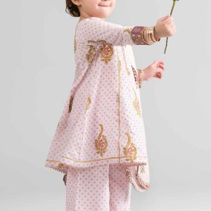 3 Piece - Printed Embroidered Suit - PMD26-44 D - 6-7 Yrs